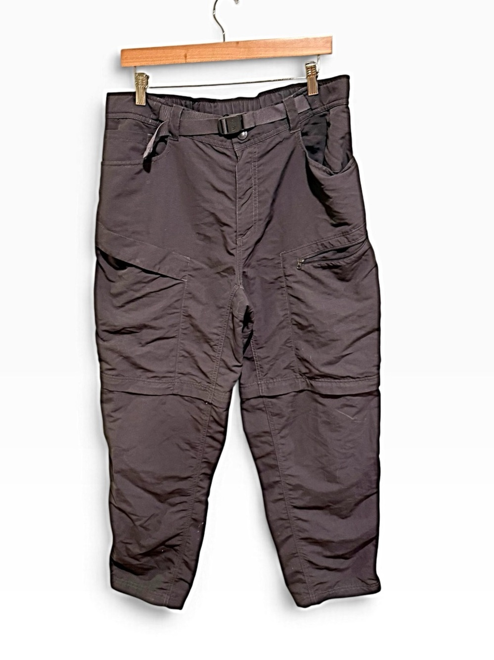 The North Face Men's Convertible “Short Court” Pants/Shorts - Dark Gray - L